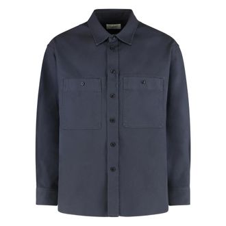 Christophe Lemaire Light Jackets, male, Blue, S, Utility Overshirt