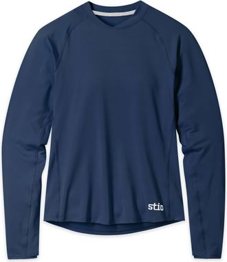 Stio | Womens Hylas Crew Long Sleeve Top, Size Extra Small in Mountain Shadow