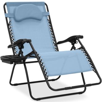 Best Choice Products Oversized Zero Gravity Chair, Folding Outdoor Patio Recliner w/ Cup Holder