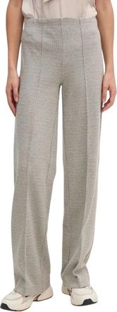 Oui Wijde Broek - Dames - Wijde Broeken - Grijs - S - Broeken