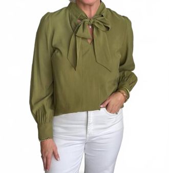 Velvet Heart Anastasia Top In Antique Moss