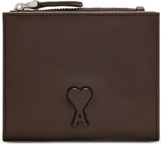 Ami Voulez-Vous folded wallet - unisex - Calf Leather - OS - Brown