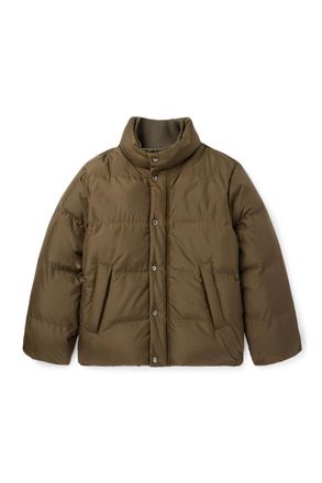 Loro Piana Lucio Quilted Storm System Silk Jacket