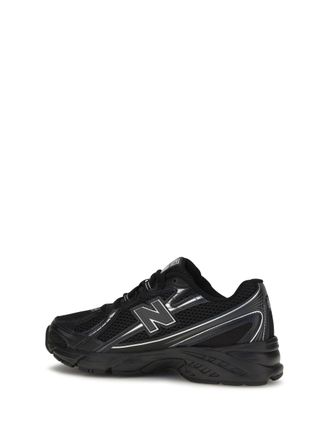 New Balance Running-Inspired Low-Top Sneakers - Black
