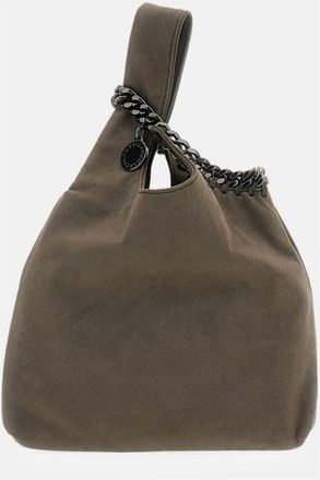 Stella McCartney Falabella Polstas - Dames - Tassen - Grijs - Maat: ONE Size Su&egrave;de