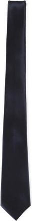 Saint Laurent Ties, male, Blue, Size: ONE SIZE Silk Satin Tie