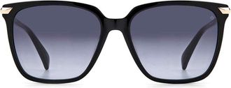 Rag & Bone Grey Gradient Square Ladies Sunglasses RNB1066/S 0807/9O 55