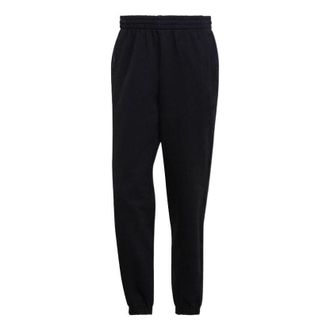 adidas Mens adidas originals Solid Color Pants Waist Bundle Feet Sports Pants/Trousers/Joggers Black HJ9975
