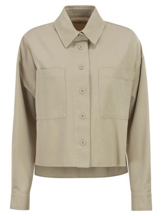 Max Mara Weekend Maxmara Wkdradente Cotton Drill Shirt