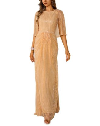 Terani Couture Embellished Maxi Dress