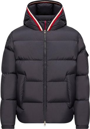 Moncler Navy Quilted Hood Jacket