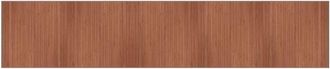 vidaXL Rug Rectangular Brown100x1000 cm Bamboo Vidaxl