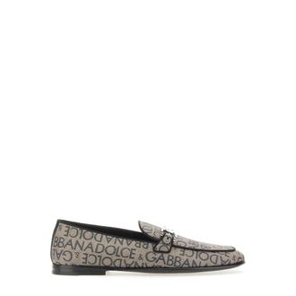 Dolce & Gabbana Schoenen, Heren, Veelkleurig, 40 EU, Pantofola Jacquard Logo Spalmato