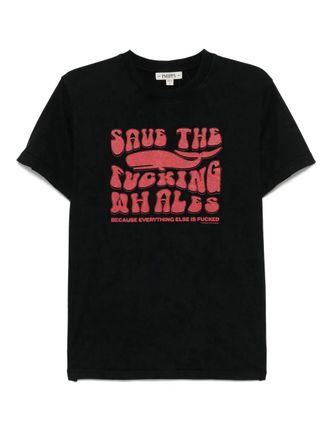 Stain Shade graphic-print T-shirt - Black