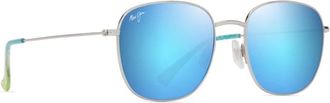 Maui Jim Sunglasses, male, Gray, 55 MM, Square Sunglasses Blue Hawaii Polarized