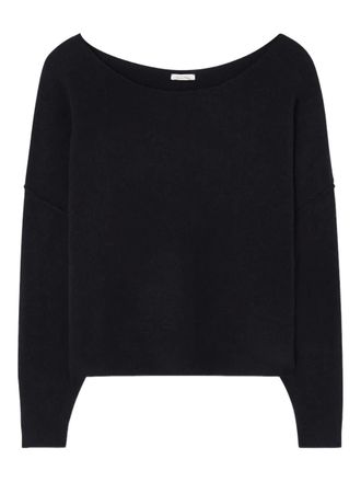 American Vintage Maglione Damsville con scollo a barca - Nero