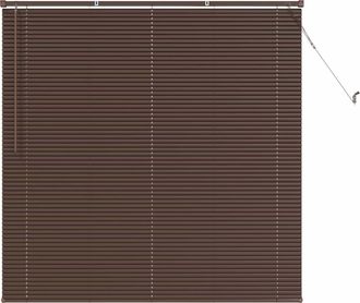 vidaXL Persiana Veneciana Marr&oacute;n Oscuro Con Patr&oacute;n 150 X 130 Cm 25 Mm Vidaxl