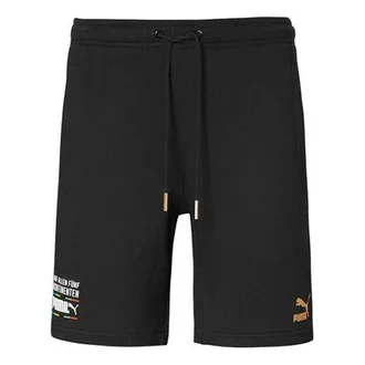 Puma Tailored For Sport Worldhood Shorts Black White Orange 599288-01