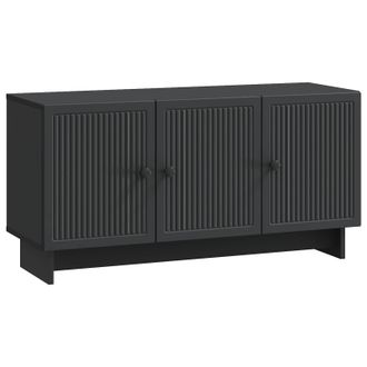 vidaXL Mueble De Tv Negro 99 X 34,5 X 50 Cm Madera De Ingenier&iacute;a Vidaxl