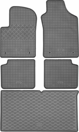 OEM Juego De Alfombrillas De Goma Para Coche Y Alfombrilla Para Maletero Para Fiat 500e Hatchback A Partir De Noviembre De 2020