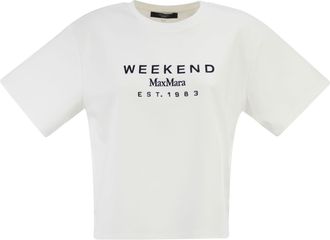 Max Mara Weekend Maxmara Wkdsabato Cotton Jersey T Shirt With Print