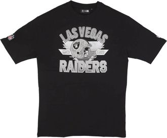 New Era New Era, T-Shirts, male, Black, Size: XL NFL Oversize Tee Lasrai T-Shirt