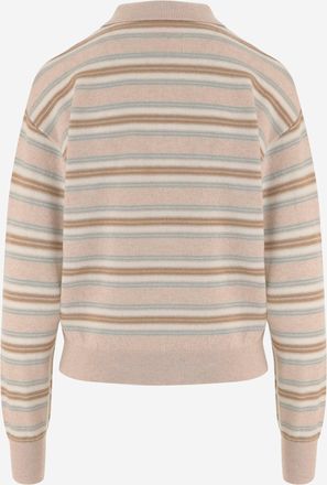 Guest In Residence Womens Striped Cashmere Sweater Multicolour