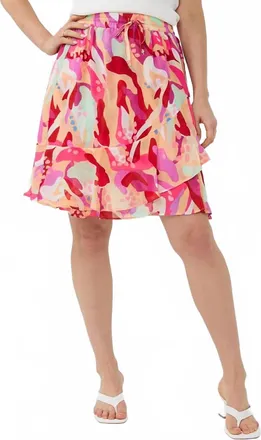 Esqualo Skye Short Skirt In Heat Wave
