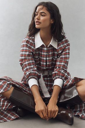 Hunter Bell Randolph Belted Midi Dress