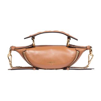 Lancel Tassen, Dames, Bruin, ONE Size, Leer, Mini Sac S Origami