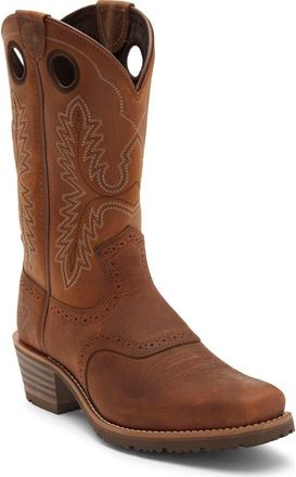 Ariat Hybrid Roughstock Square Toe Cowboy Boot in Brown at Nordstrom Rack, Size 7.5