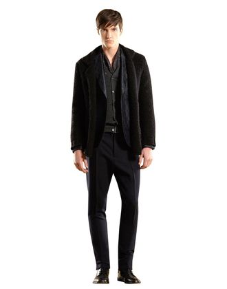 Gucci Mens Blue Floral Rose Window Jacquard Dandy Jacket (G 46R / US 36R)