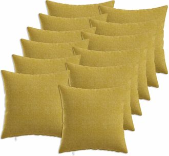 vidaXL Cuscino Con Cuscino Heerlen 12 Pz Verde Chiaro Tessuto Vidaxl
