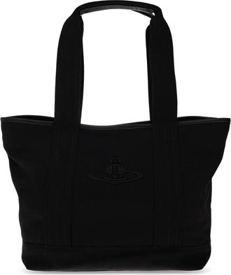 Vivienne Westwood Tote Bag Grant Small - Dames - Tassen - Zwart - Maat: ONE Size Poliester