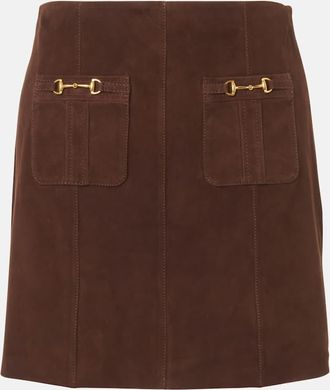 Rixo Minigonna Wiley in suede