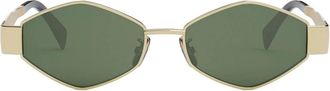 Celine Sunglasses Cl40254 U 30 N Triomphe Gold/Dark Gray Unisex