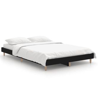 Berkfield Home Bed Frame Black 120x190 cm Small Double Engineered Wood