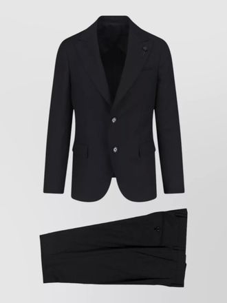 Lardini tailored suits notch lapel single breasted