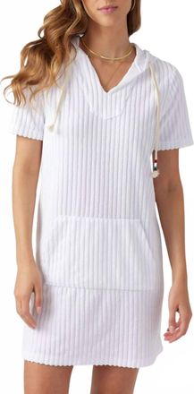 Sol Angeles Riviera Terry Poncho Dress In White