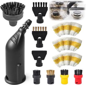 OEM Adecuado Para Las Fregonas De Vapor Karcher Sc1, Sc2, Sc4 Y Sc5: Funda Abrasiva Para Fregona, Pa&ntilde;o De Nailon Y Cepillo De Cobre - Kit De Accesorios - 