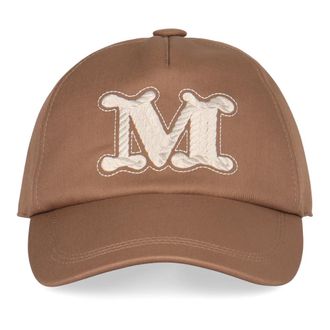 Max Mara Hats & Caps, female, Brown, 56 CM, Water-repellent Gabardine Baseball Cap