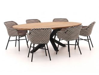 Hartman Hartman Delphine/Stephanie 240cm dining tuinset 7-delig