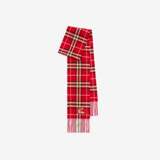 Burberry Narrow Check Cashmere Scarf