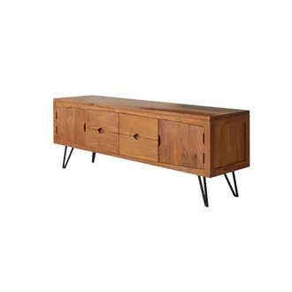 Tikamoon Mueble para tv de acacia maciza de 180 cm