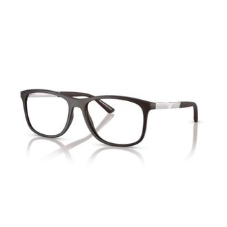 Emporio Armani 3247 Vista Rectangular Matte Finish Eyeglasses with Geometric Detail