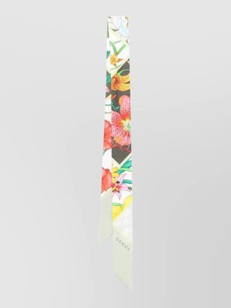 Gucci floral print silk scarf