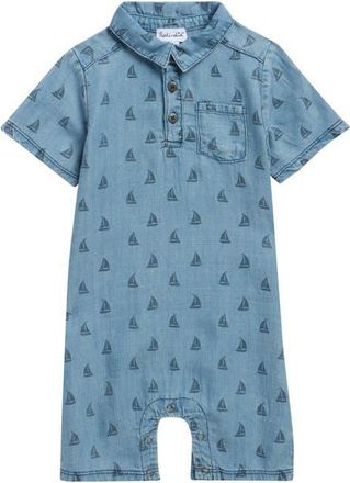 Splendid Sail Away Romper in Sail Away Print at Nordstrom, Size 0-3M