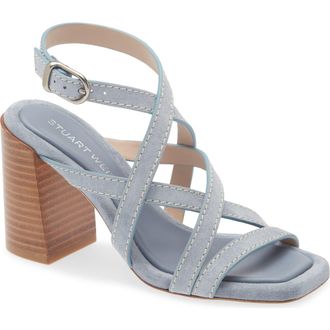 Stuart Weitzman Park Sandal in Breezyblue at Nordstrom, Size 7.5