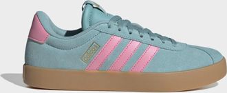 adidas Sneaker ADIDAS SPORTSWEAR VL COURT 3.0, Damen, Gr. 38,5, mint ton, bliss pink, gold metallic, Leder, Synthetik, Schuhe Sneaker, inspiriert vom Design 