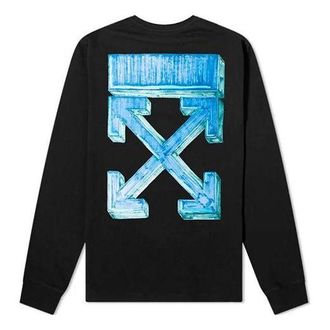 Off-white Fw20 Marker Arrows Print Long Sleeve T-shirt OMAB001E20JER0031045